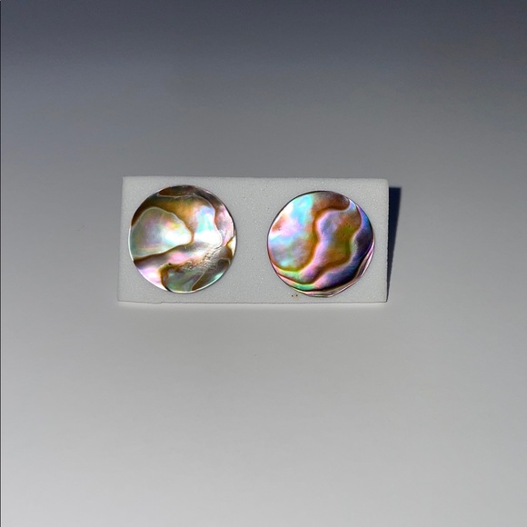 Jewelry - NWOT Vintage Iridescent Abalone Shell Earrings